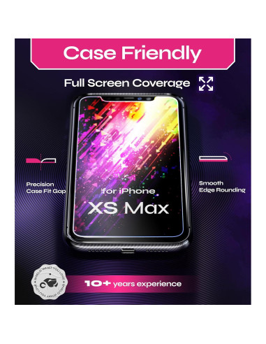 Protector de Pantalla Vidrio Templado Defenslim para iPhone XS Max 2-Pack