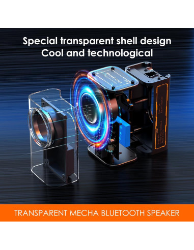 Altavoz Bluetooth K07 Inalámbrico con Luces LED 30m