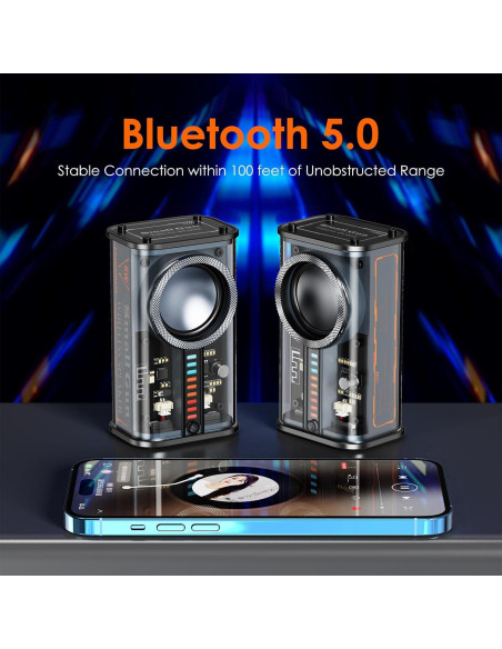 Altavoz Bluetooth K07 Inalámbrico con Luces LED 30m