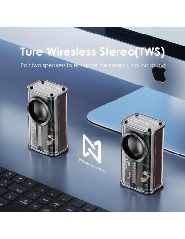 Altavoz Bluetooth K07 Inalámbrico con Luces LED 30m