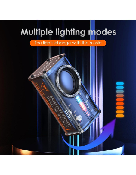 Altavoz Bluetooth K07 Inalámbrico con Luces LED 30m