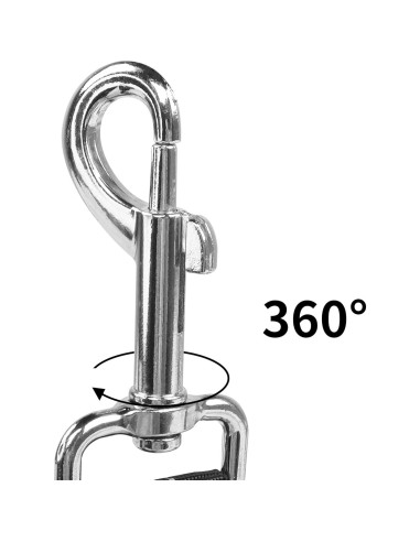 Arnés de Seguridad para Perros YAOHDAO Negro 3-en-1 Ajustable