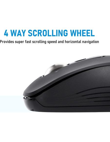 Ratón Inalámbrico CITLLA L370, 2 Bluetooth, USB, Silencioso