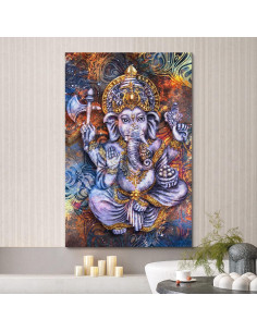 Lienzo Wall26 Ganesha Colorido 91x61 cm Arte Zen 2