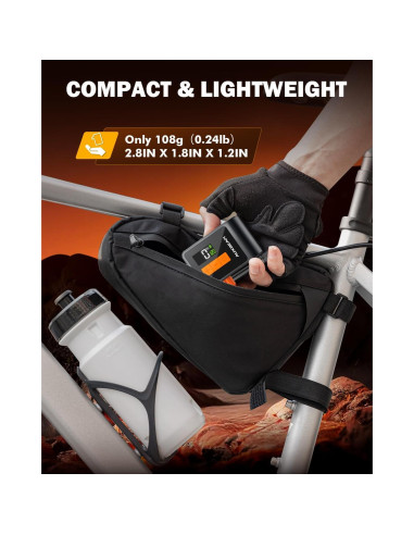 Bomba de Bicicleta Auxbeam AB-BL03 con Manómetro 120PSI