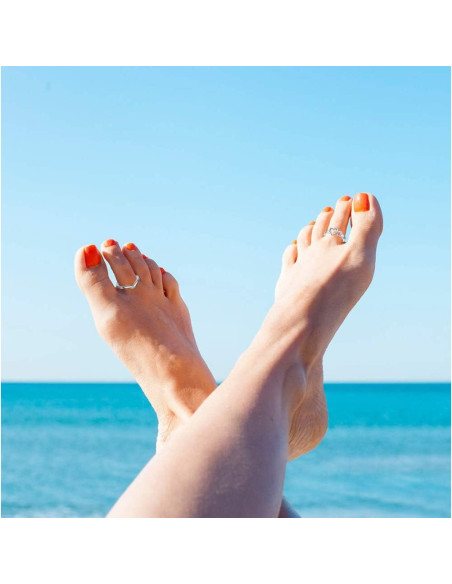 Conjunto de 12 Anillos Ajustables de Oro 14K para Mujeres