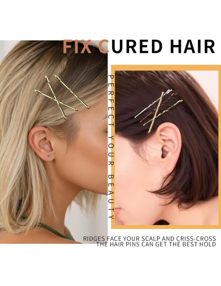 Pinzas para el cabello Teenitor 250 Pcs 5.08 cm con caja