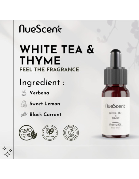 Aceite Aromático NueScent Té Blanco y Tomillo 10 ml