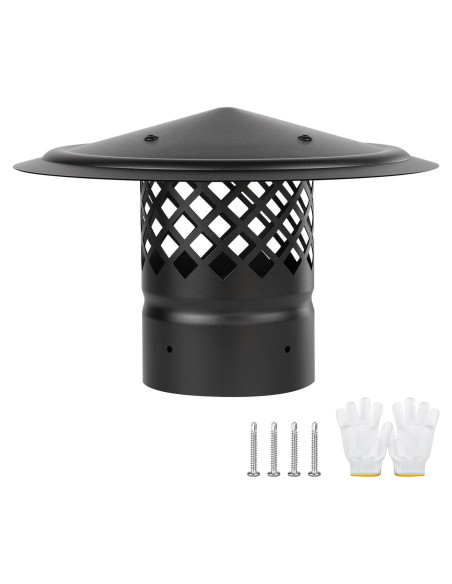 Tapa de Chimenea Redonda 4 Pulgadas Acero Galvanizado - Ventilación Tapa de Chimenea Redonda 4 Pulgadas Acero Galvanizado - Ventilación