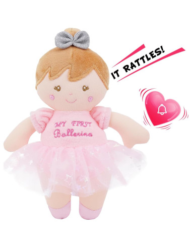 Muñeca de Bailarina Suave Freya - Juguete Sensorial Rosa