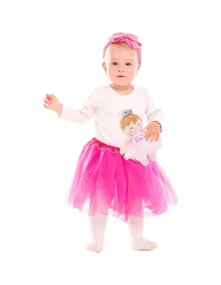 Muñeca de Bailarina Suave Freya - Juguete Sensorial Rosa