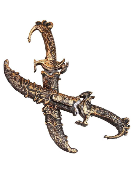 2 Espadas Pirata de Plástico Lanxitown 21.6 cm con Funda