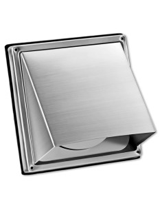 Ventilador de Pared Cuadrado KEIBIKEIDI 100mm Acero Inoxidable