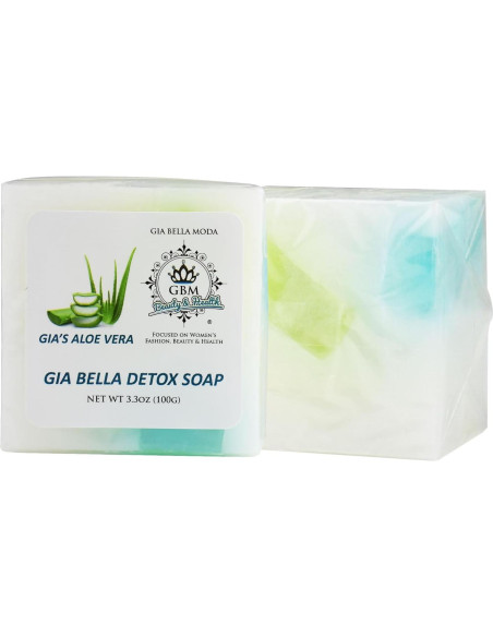 Jabón Detox GIA BELLA 93.4g - Natural con Aloe Vera Jabón Detox GIA BELLA 93.4g - Natural con Aloe Vera