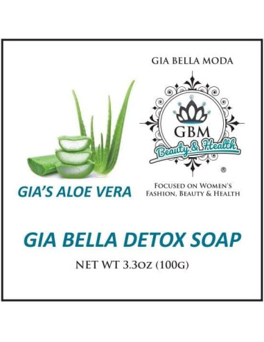 Jabón Detox GIA BELLA 93.4g - Natural con Aloe Vera