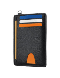 Cartera Slim Mayski RFID Minimalista Unisex Negra
