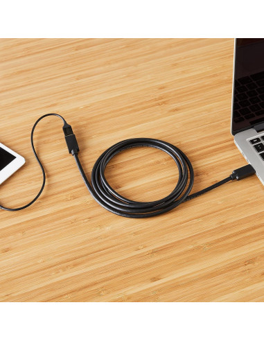 Cables de Extensión USB 3.0 Amazon Basics 0.91m Paquete de 2