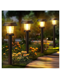 Luces de Camino Solares ALEPOD - Paquete de 8, IP65, 3 Modos