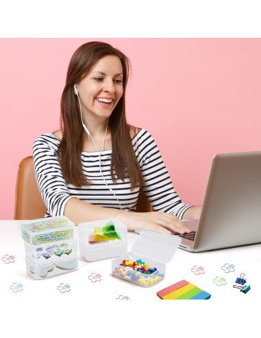 Contenedores de Almacenamiento ISKYBOB 6 Piezas 9.5x6x3cm