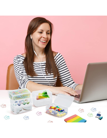 Contenedores de Almacenamiento ISKYBOB 6 Piezas 9.5x6x3cm Contenedores de Almacenamiento ISKYBOB 6 Piezas 9.5x6x3cm