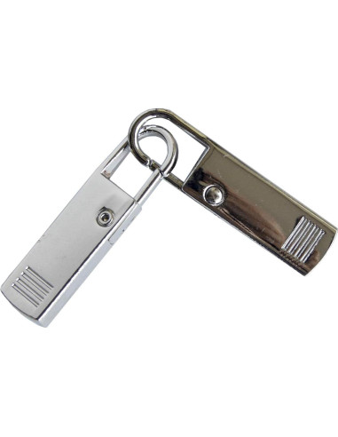 Tiradores de Cremallera de Metal Yeezo - 4 Pcs Plateado