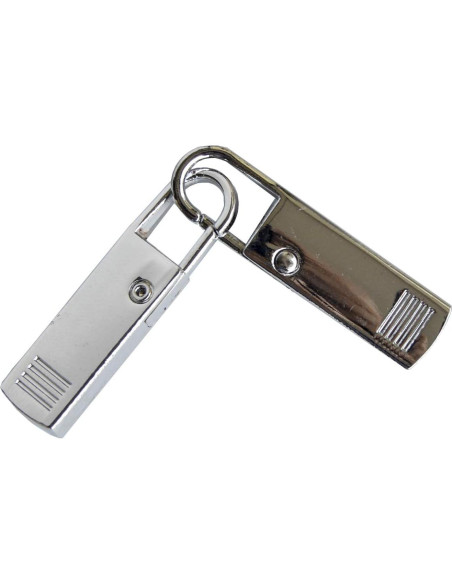 Tiradores de Cremallera de Metal Yeezo - 4 Pcs Plateado