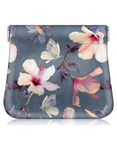 Billetera de Monedas Fintie ASCA Hibisco en Flor para Mujer