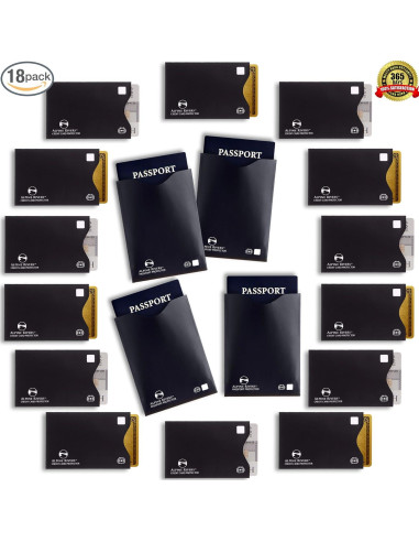 18 Fundas RFID Bloqueadoras Smart Pursuits - Protección Tarjetas