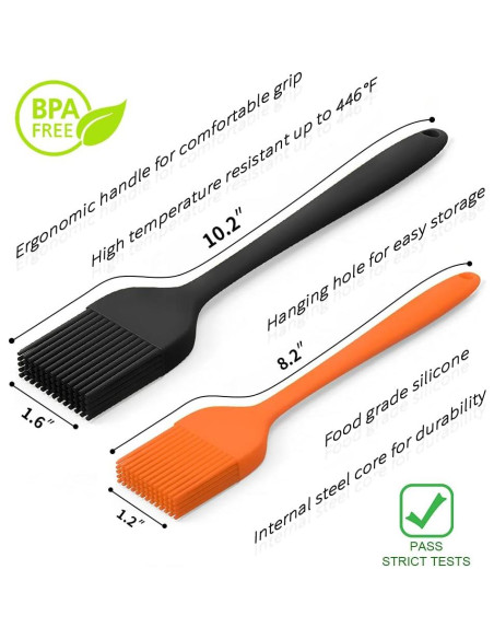 Brochas de Silicona para Basting Consevisen - Set de 2