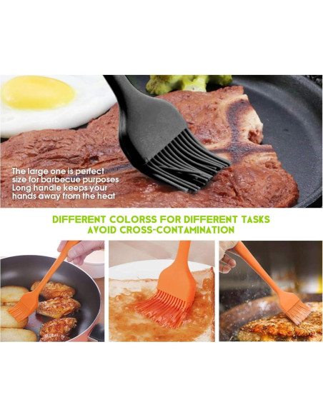 Brochas de Silicona para Basting Consevisen - Set de 2