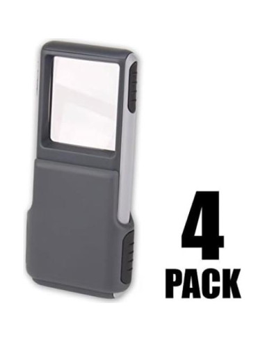 Lupa MiniBrite 3x Carson con Luz LED - Set de 4 Unidades