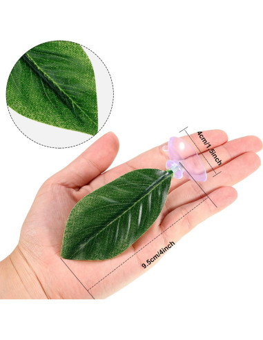 Hamaca de Hoja para Betta Boao - 4 Piezas, 4x9.5 cm