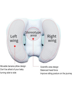 Cojín de Viaje 2 en 1 Blublu Park para Bebés Azul 2