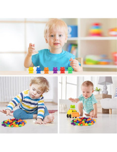 Ositos de Conteo de Colores Timoo - 60 PCS Brillantes 2