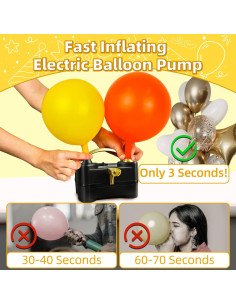 Bomba de globo eléctrica Bezente portátil con doble boquilla 2