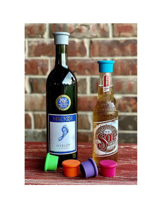 Tapones de Silicona para Vino Bricktown Supply Co. Azul 2 Pzs 2
