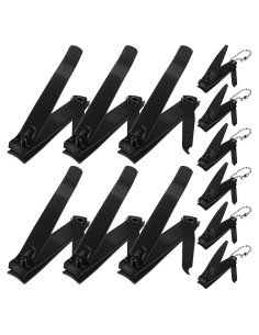 Set de 12 Cortauñas de Acero Inoxidable Bememo - Manos y Pies