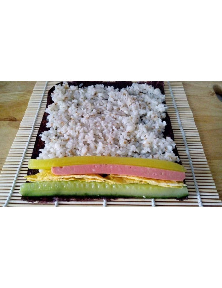 Esterilla de Bambú JapanBargain para Sushi 26.67 cm Cuadrada