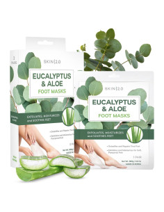 Mascarillas para Pies Trendsformers Eucalipto y Aloe - Hidratación Intensiva