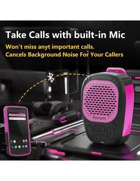 Altavoz Bluetooth portátil En vo IPX7 30h Burdeos clip