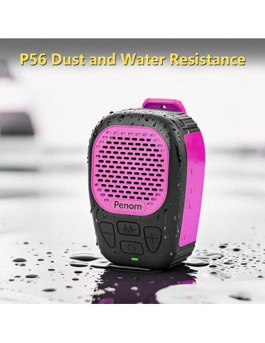 Altavoz Bluetooth portátil En vo IPX7 30h Burdeos clip