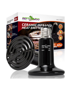 Lámpara de Calor Cerámica 60W REPTI ZOO 2 Pack para Reptiles