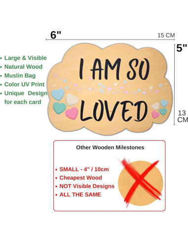 Set de Tarjetas de Hito Mensual XL Heart's Sign - 14 Diseños