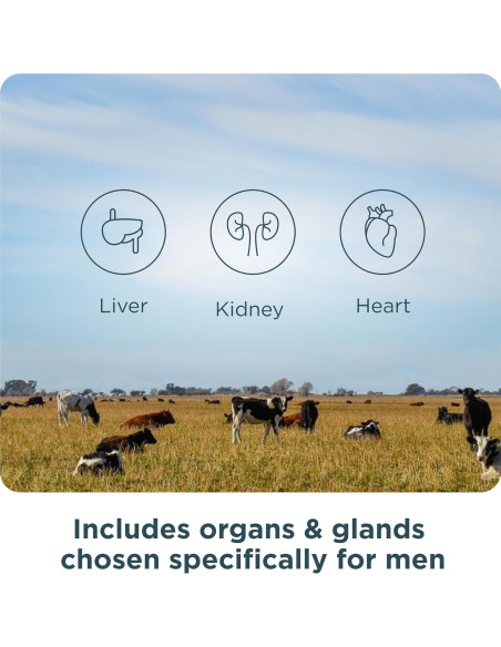 Suplemento de Órganos Nutrición Antigua Hombres 180 Cápsulas
