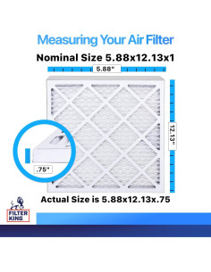 Filtro de Aire Filtro Rey MERV 8 6-Pack 5.88x30.8x1.91 cm 2