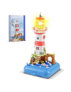Set de Construcción Faro Musical 909 PCS Bibilock Rosa