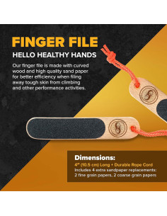 Lima de Mano Climbskin Doble Cara para Escaladores - Portátil 2