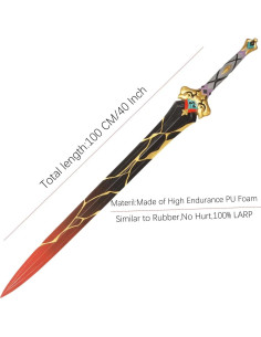 Espada de Hoja 100cm damdos para Cosplay Yanqing Star Rail 2