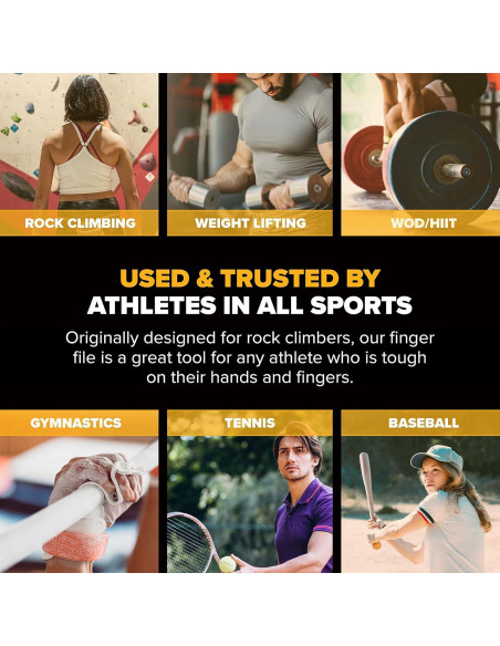 Lima de Mano Climbskin Doble Cara para Escaladores - Portátil
