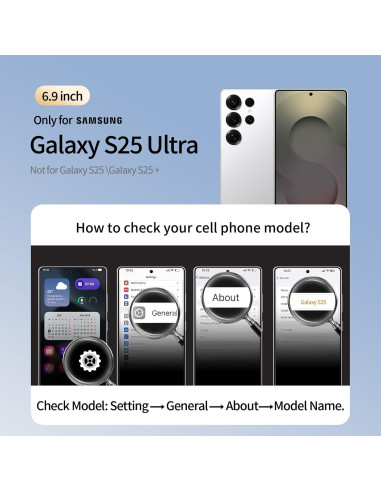 Funda Ultra Delgado LITNEMC para Samsung Galaxy S25 Ultra 6.9"